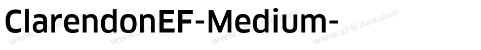 ClarendonEF-Medium字体转换