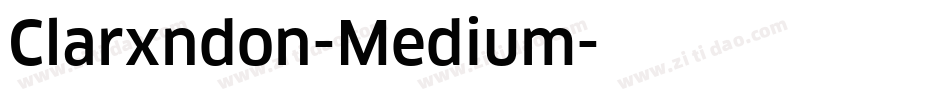 Clarxndon-Medium字体转换