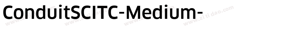 ConduitSCITC-Medium字体转换