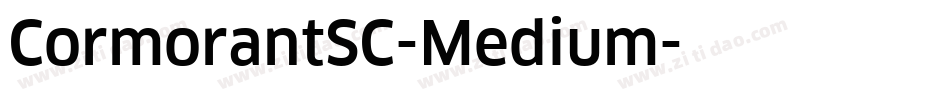 CormorantSC-Medium字体转换