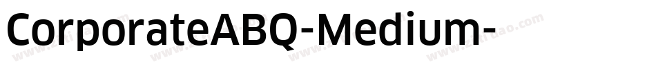 CorporateABQ-Medium字体转换