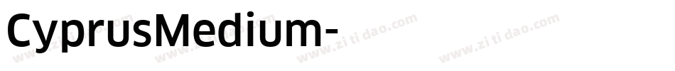 CyprusMedium字体转换