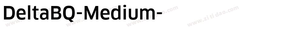 DeltaBQ-Medium字体转换