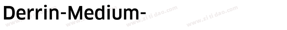 Derrin-Medium字体转换