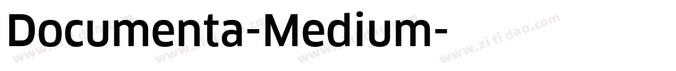 Documenta-Medium字体转换