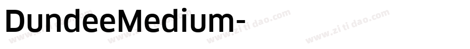 DundeeMedium字体转换