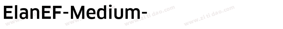 ElanEF-Medium字体转换