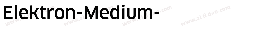 Elektron-Medium字体转换
