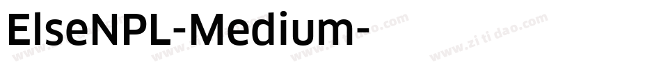 ElseNPL-Medium字体转换