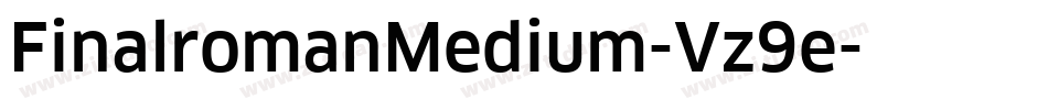 FinalromanMedium-Vz9e字体转换