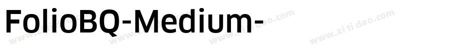 FolioBQ-Medium字体转换