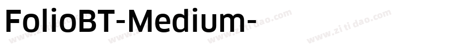 FolioBT-Medium字体转换