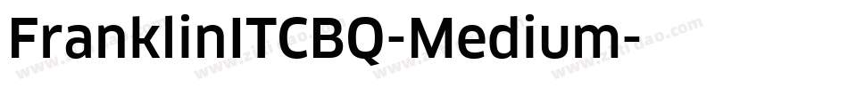 FranklinITCBQ-Medium字体转换