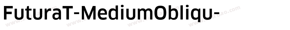 FuturaT-MediumObliqu字体转换