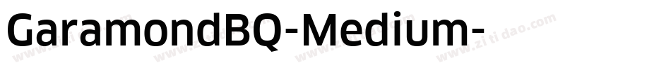 GaramondBQ-Medium字体转换