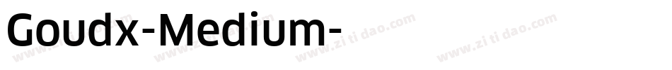 Goudx-Medium字体转换
