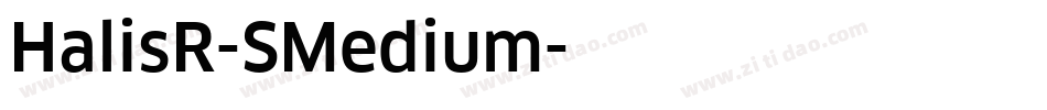 HalisR-SMedium字体转换