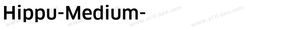 Hippu-Medium字体转换