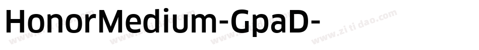 HonorMedium-GpaD字体转换