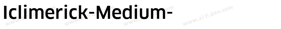 Iclimerick-Medium字体转换
