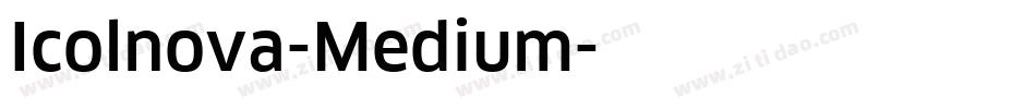 Icolnova-Medium字体转换