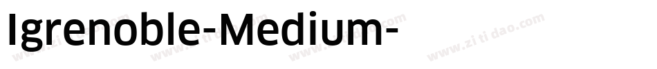 Igrenoble-Medium字体转换