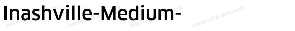 Inashville-Medium字体转换