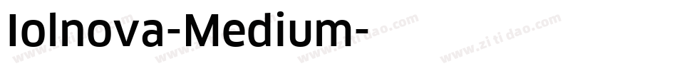 Iolnova-Medium字体转换