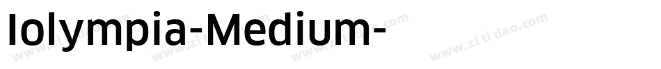 Iolympia-Medium字体转换