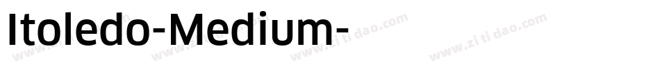 Itoledo-Medium字体转换