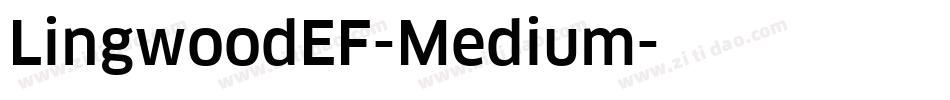 LingwoodEF-Medium字体转换