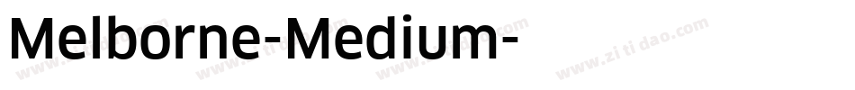 Melborne-Medium字体转换