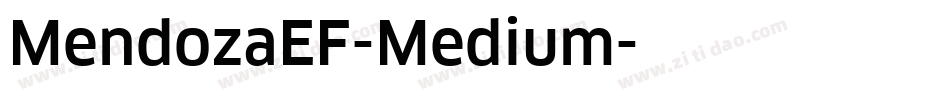 MendozaEF-Medium字体转换