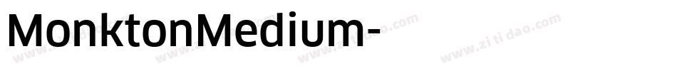 MonktonMedium字体转换
