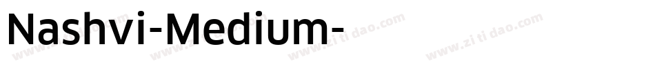 Nashvi-Medium字体转换