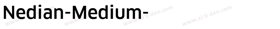 Nedian-Medium字体转换