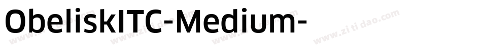 ObeliskITC-Medium字体转换