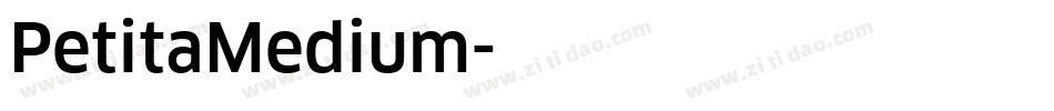 PetitaMedium字体转换