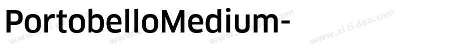 PortobelloMedium字体转换