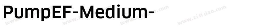 PumpEF-Medium字体转换