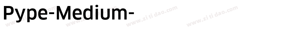 Pype-Medium字体转换