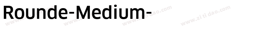 Rounde-Medium字体转换