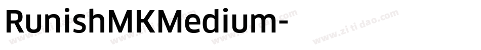 RunishMKMedium字体转换