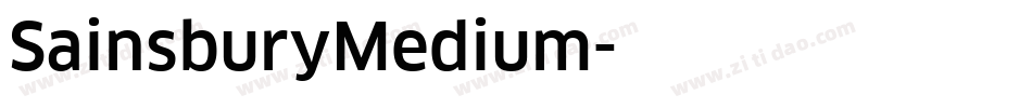 SainsburyMedium字体转换