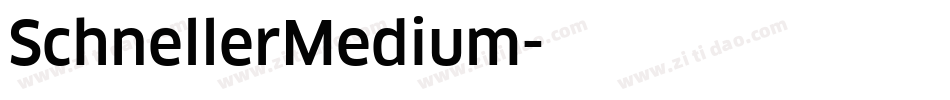 SchnellerMedium字体转换