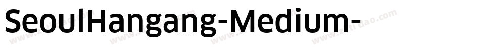 SeoulHangang-Medium字体转换