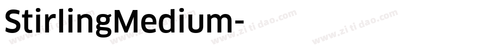 StirlingMedium字体转换