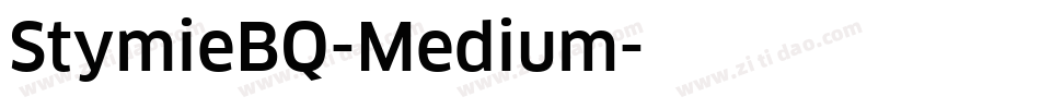 StymieBQ-Medium字体转换
