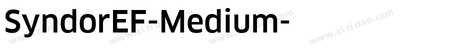 SyndorEF-Medium字体转换