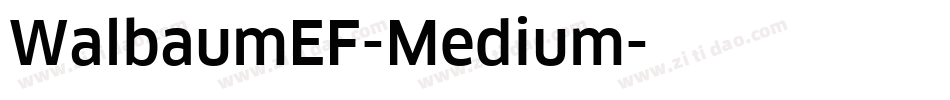 WalbaumEF-Medium字体转换